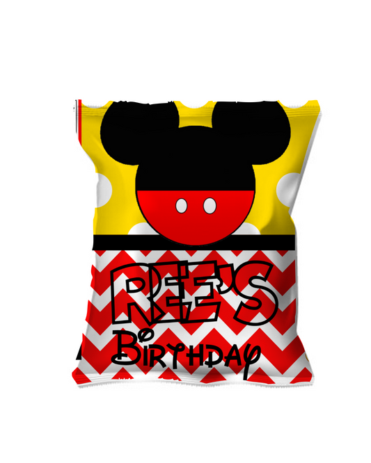 Mickey Mouse Chip Bag (Canva Edit)