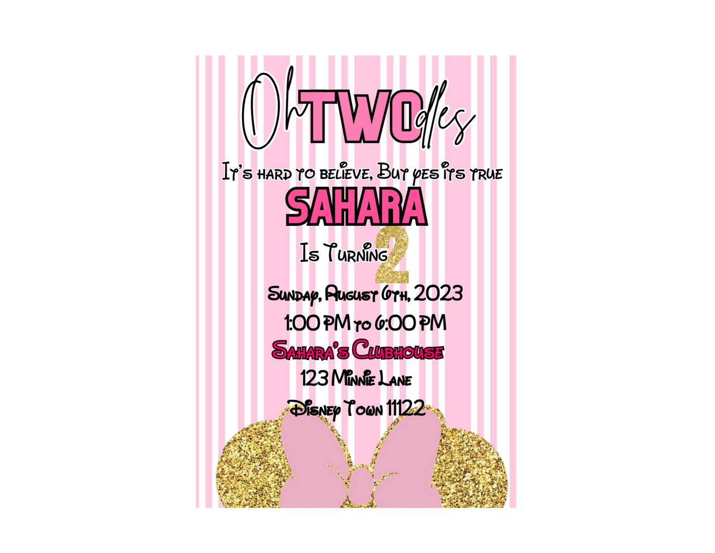 Oh Twoodles  Invite (Canva Edit)